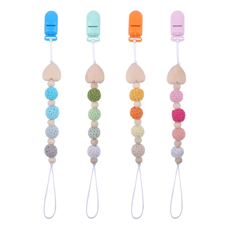 

HX5D Percifier Holder Baby Teething Toys for 0-6 Months Teethers Baby Chew Beads Molar Toy for Babies Teething Molor Supplies