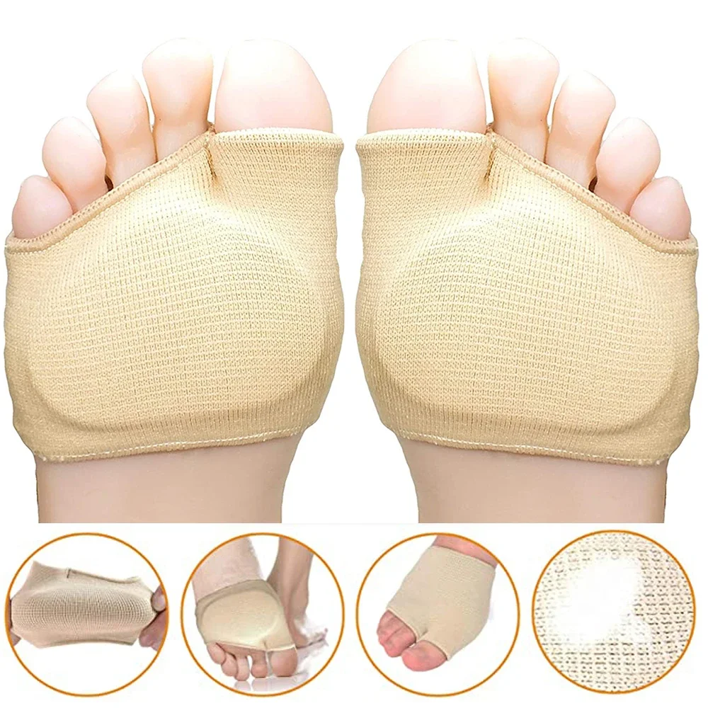Фото Силиконовые гелевые стельки для обуви, Metatarsal вставка в переднюю часть стопы для женщин и мужчин, подушечки для стоп при вальгусной деформации, корректор вальгусной деформации носков №3