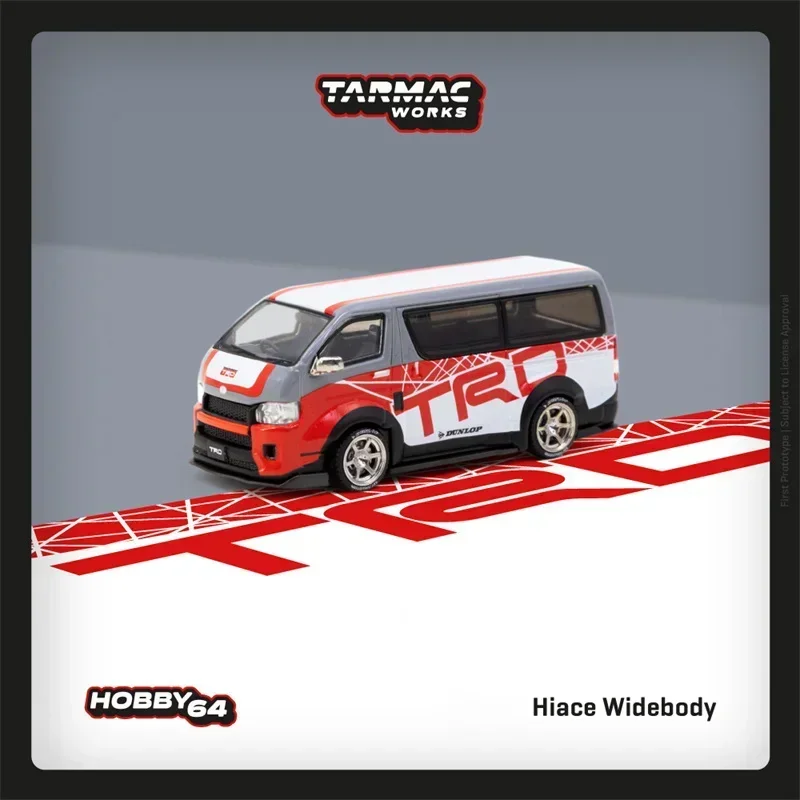 Модель автомобиля Tarmac Works 1:64 Hiace Widebody Red литая под давлением