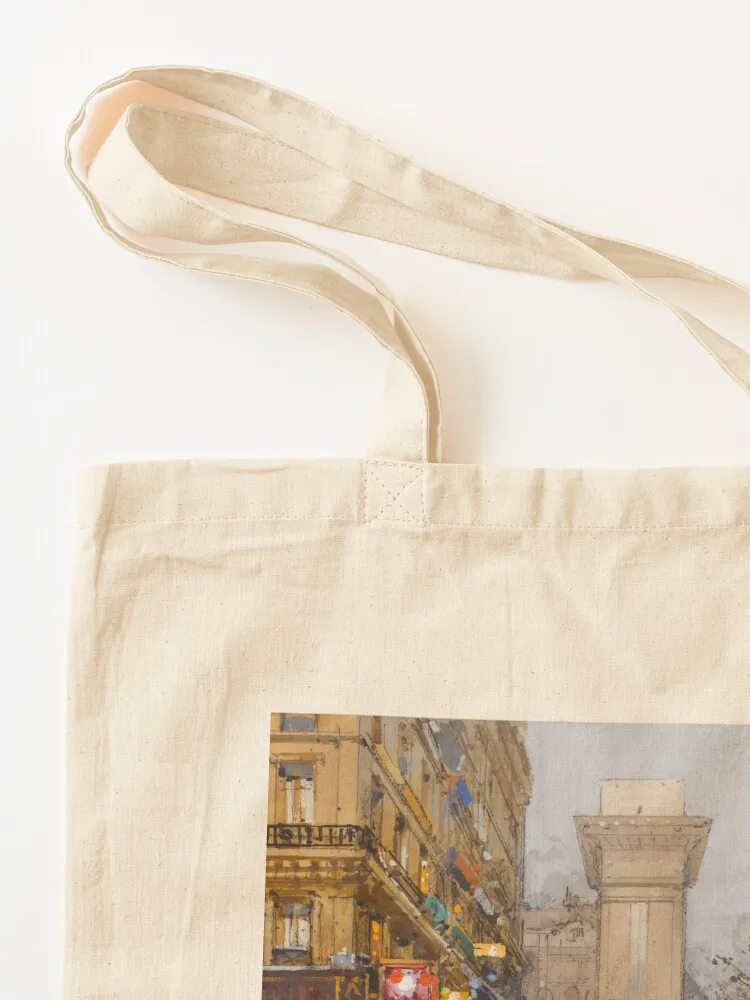 Porte Saint Denis Paris (20-й век) -ène Eug Galien Laloue Tote Bag Сумки для конфет сумка-тоут женская сумка