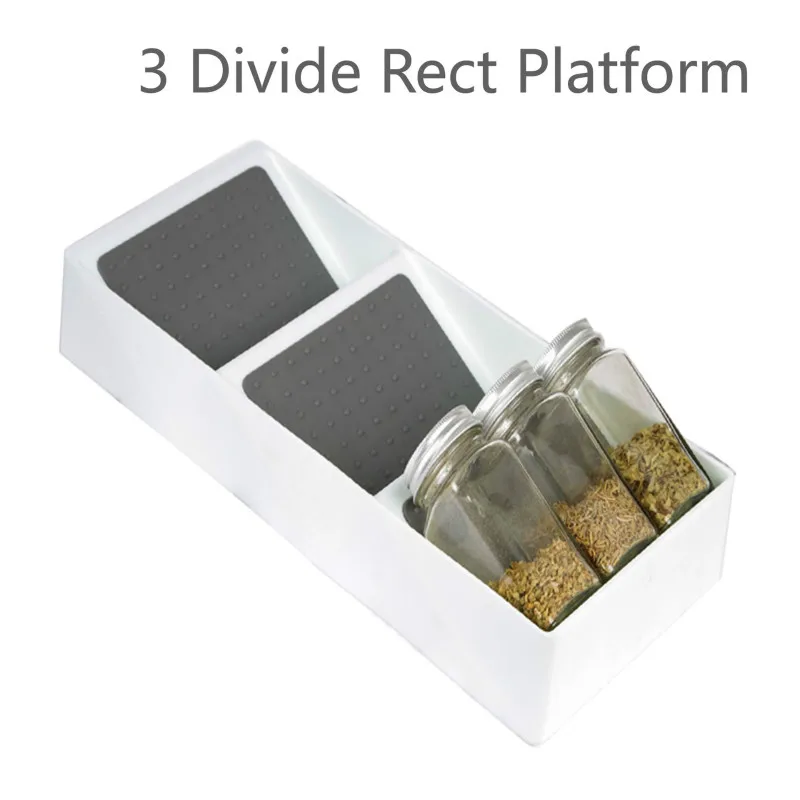 

Креативная 3-ярусная стойка для специй, кухонный ящик, органайзер, поднос для банок, полка для хранения, органайзер для столовых приборов, ст...