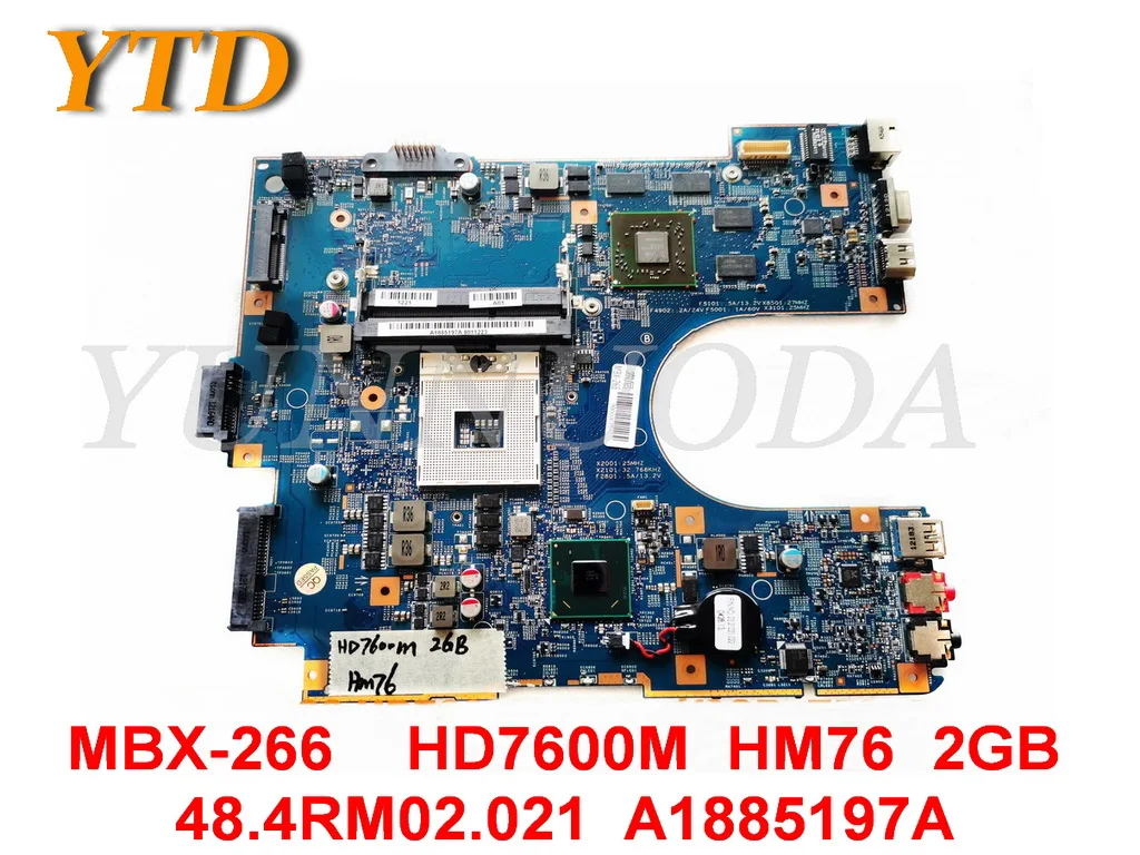 

Original for SONY MBX-266 laptop motherboard HD7600M HM76 2GB Z50CR S1202-2 48.4RM02.021 A1885197A tested good free shi