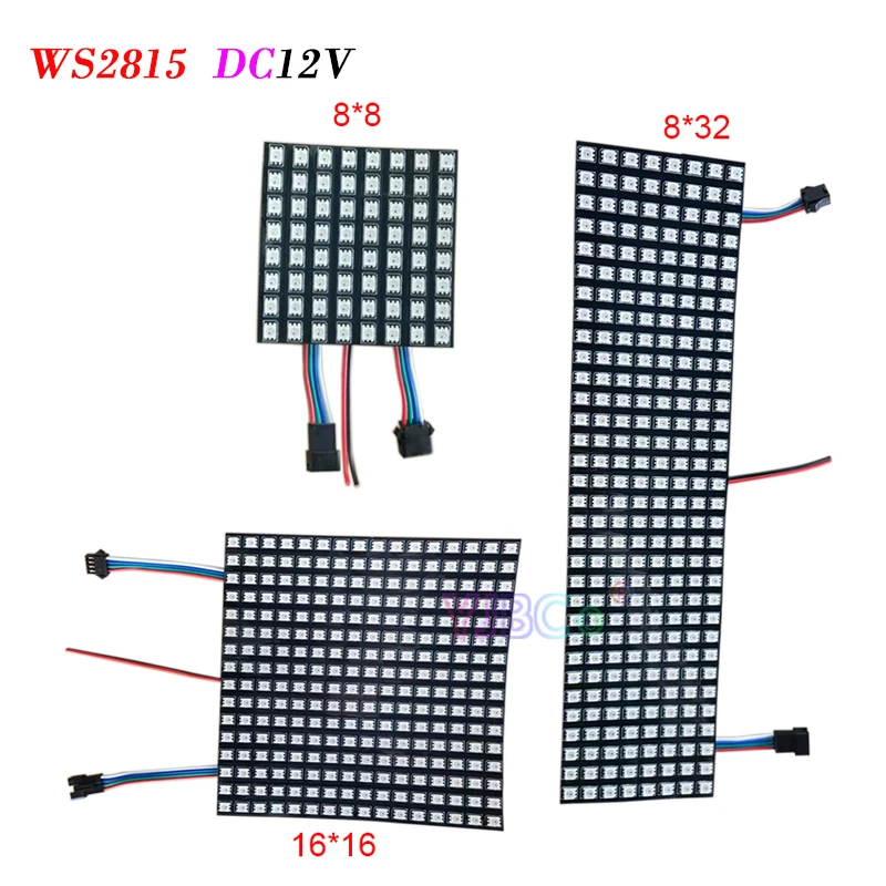 

LED Pixels WS2815 WS2812B Matrix Panel Screen Digital Flexible Programmed Individually Addressable Full Color Display Board
