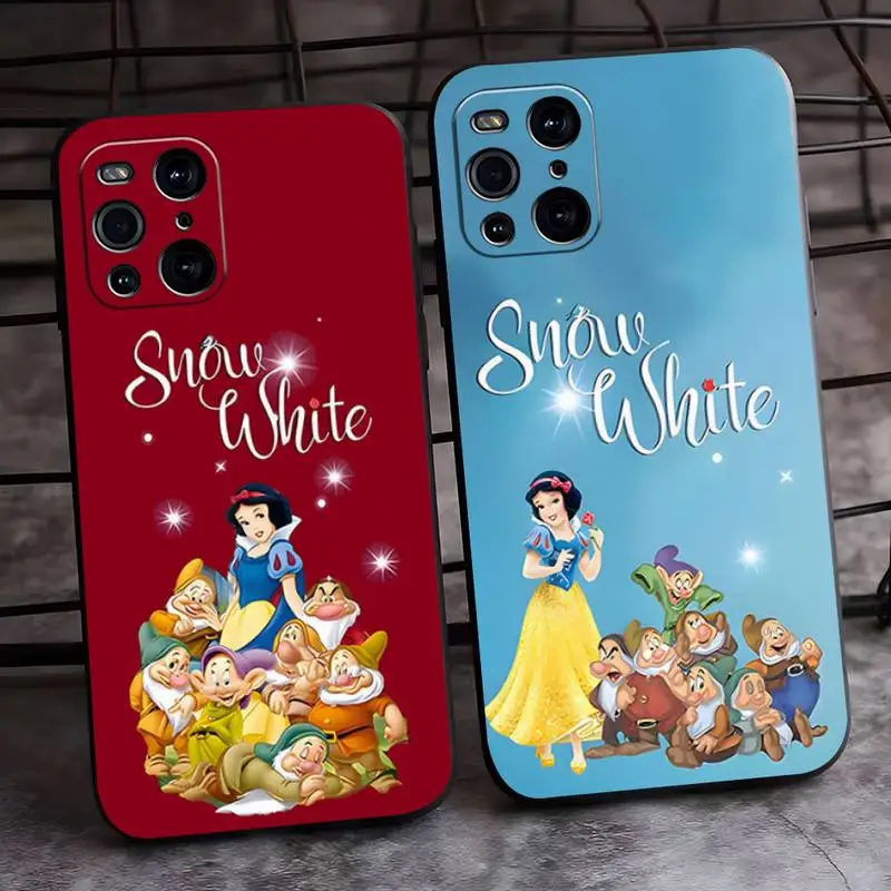 

Disney Snow White Phone Case For OPPO Reno 6 7 Pro Plus Find X5 X2 X3 A55 A74 A72 A52 A54 A75 A93 A94 A53 Back Cover