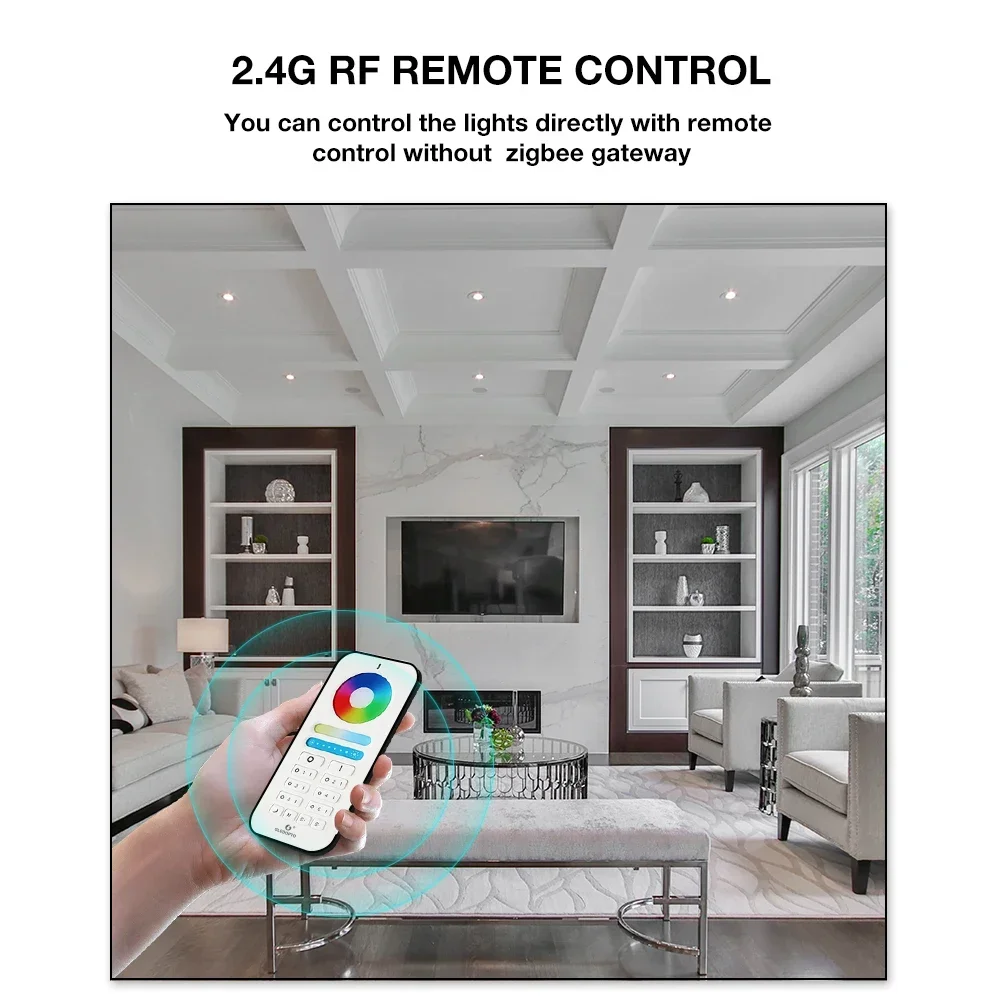 Светодиодный прожектор Gledopto Zigbee RGBCCT светодиодный лампа 12 В MR16 4 Вт Pro для спальни