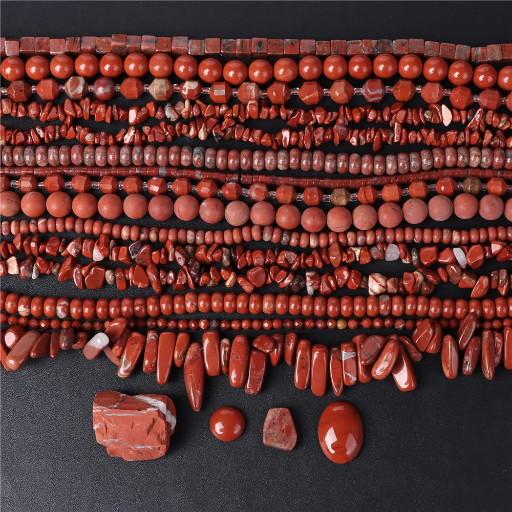 Оптовая продажа бусины из натурального камня яшмы различных форм