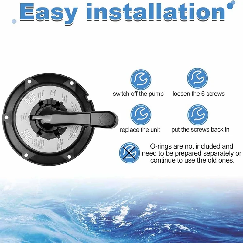 1 шт. колпачок для ключа и ручка в сборе многопортового клапана Hayward модели SP0714T