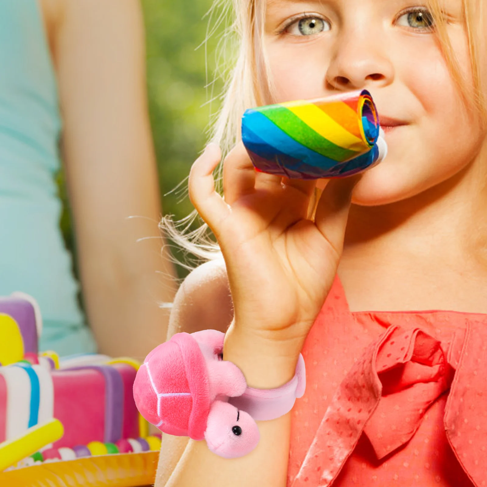 6 шт. плюшевые кольца с изображением горной черепахи набор чучело браслет