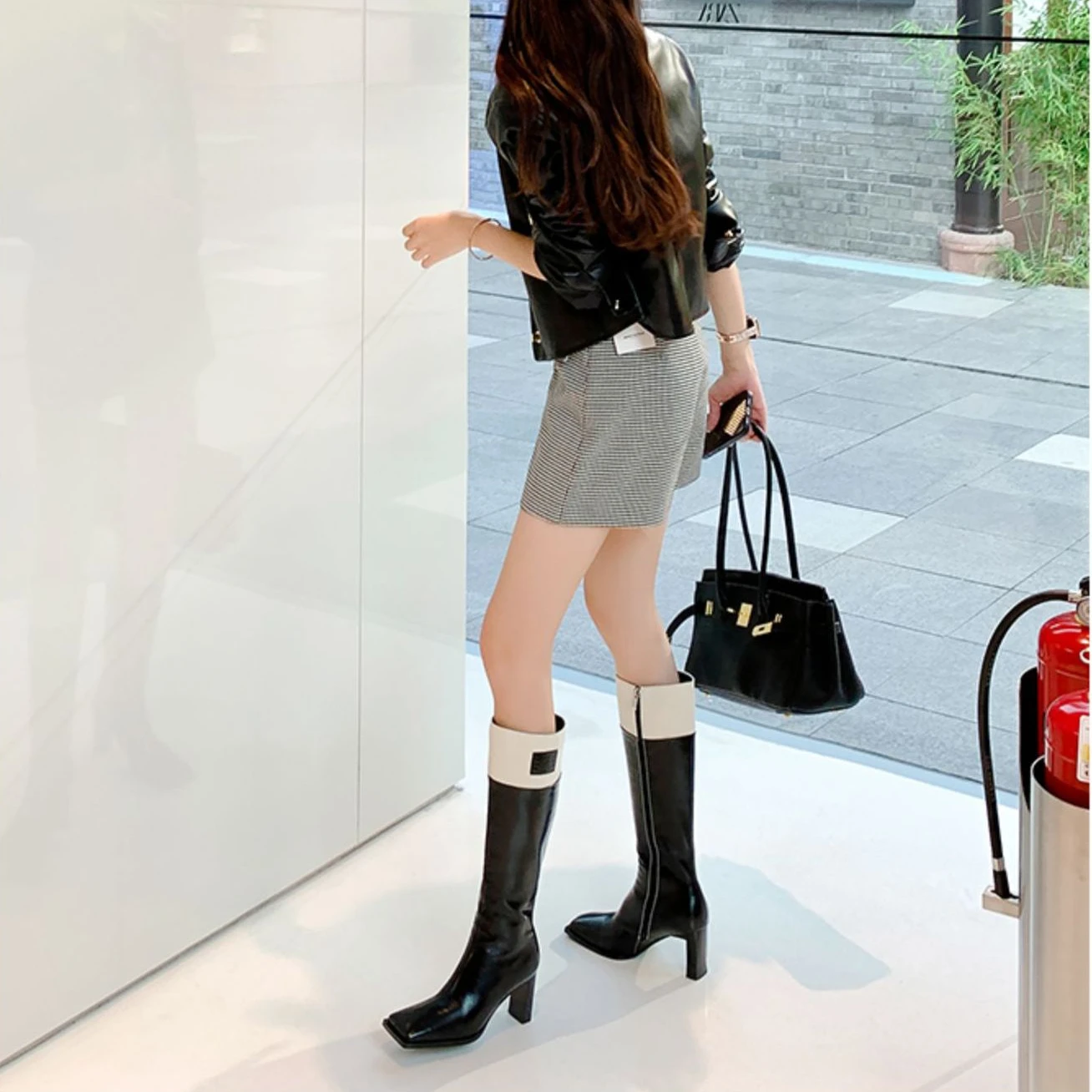 High Heels Women Shoes Sexy Knee High Motorcycle Boots 2022 New Winter Chelsea Boots Dress Designer Punk Goth Botas Lady Zapatos