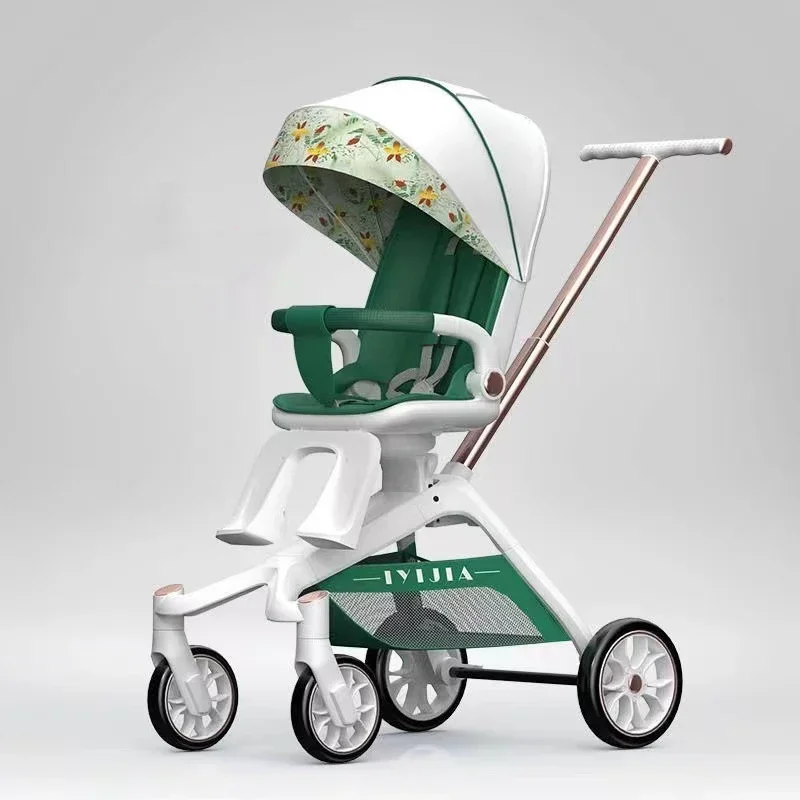 

Baby Stroller Foldable Travel Carriage Cart Lightweight Stroller Children Four-Wheel Cart Portable Carriers and Strollers