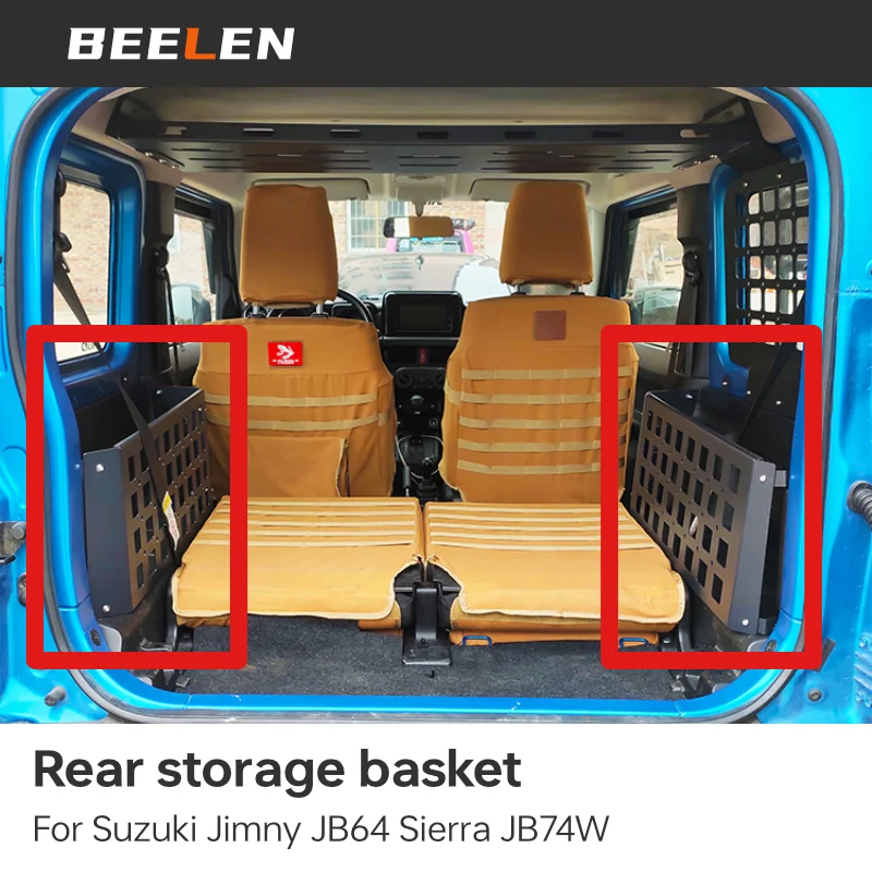 

2pcs Rear seat storage compartment Storage box For Suzuki Jimny JB64 Sierra JB74W 2019 2023 Interior Accessories