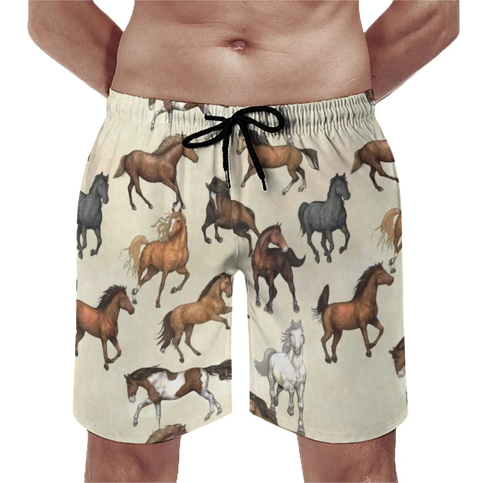 

Летние шорты для тренажерного зала закат лошадь Спорт Фитнес ЛОШАДИ ВЕРХОВОЙ ЕЗДЫ Забавный узор пляжные шорты быстросохнущие плавки большого размера