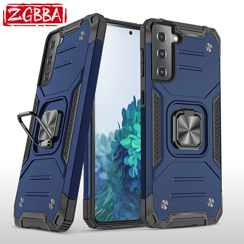 

Shockproof Phone Case For Samsung S20 FE S21 Plus S22 Pro S30 Armor Bracket Protection Back Cover For Galaxy S11E S10 Lite S9 S8