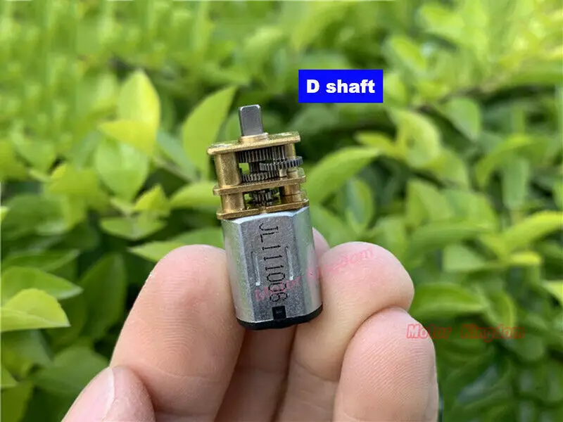 Цельнометаллический редукторный двигатель Mini N20, постоянный ток, 3 в, 5 В, 6 в, 16 об/мин-35 об/мин, двигатель с медленной скоростью 4,3 мм, вал с коротким выходом, Роботизированный автомобиль «сделай сам», Новинка