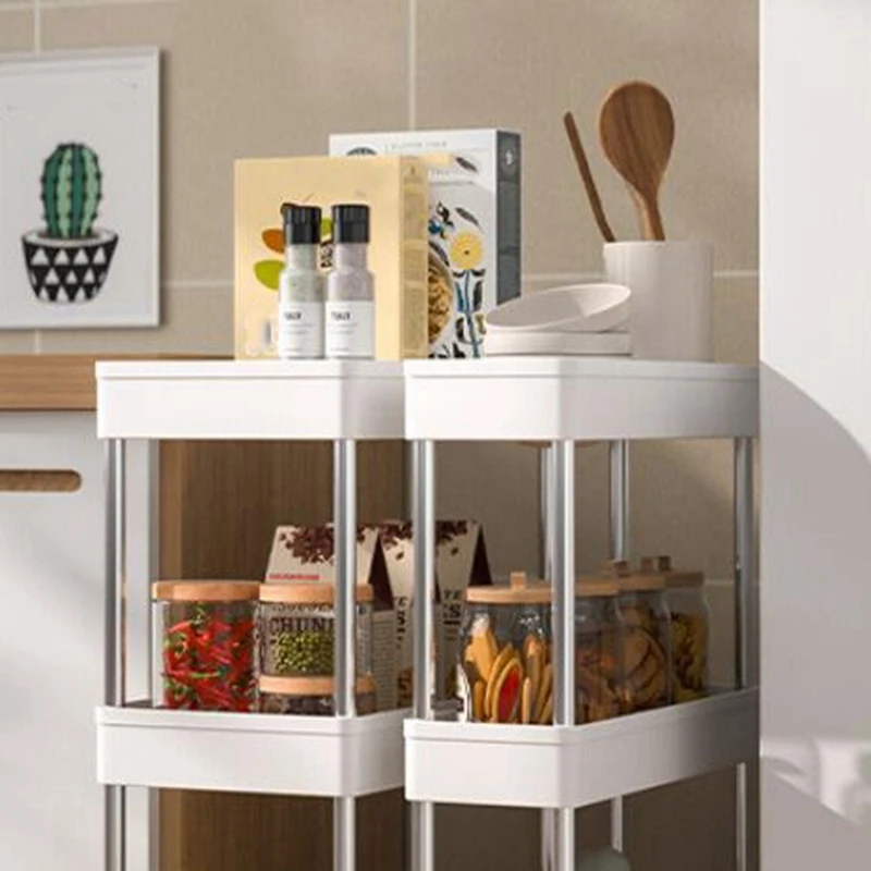 

3 Tier Slim Storage Cart Mobile Shelving Unit Organizer Slide Out Storage Rolling For Kitchen Bathroom Laundry Places CNIM Hot