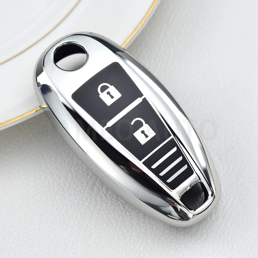 Для Suzuki Vitara Swift Ignis Kizashi SX4 Baleno Ertiga Samurai S-Cross Shell Fob TPU Автомобильный ключ