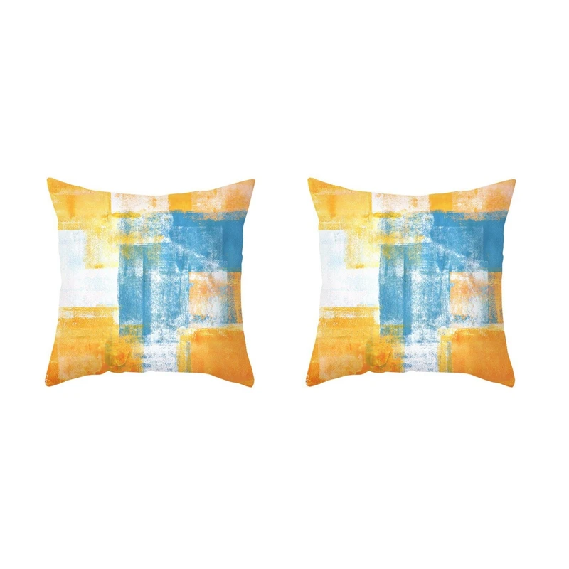

Homeware Sofa Pillow Cover Abstract Peach Skin Pillow Cover Watercolor Print Cushion Cover 5
