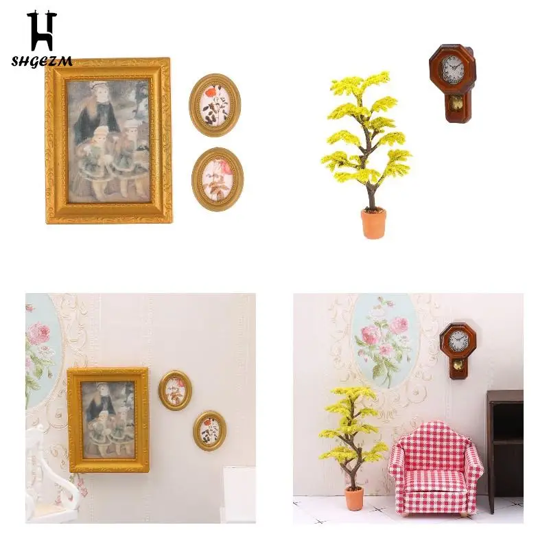 

Миниатюрный Кукольный домик, фото кукла с рамкой House, картина маслом, миниатюрная мебель, кукольный домик, игрушки из смолы, аксессуары «сдел...