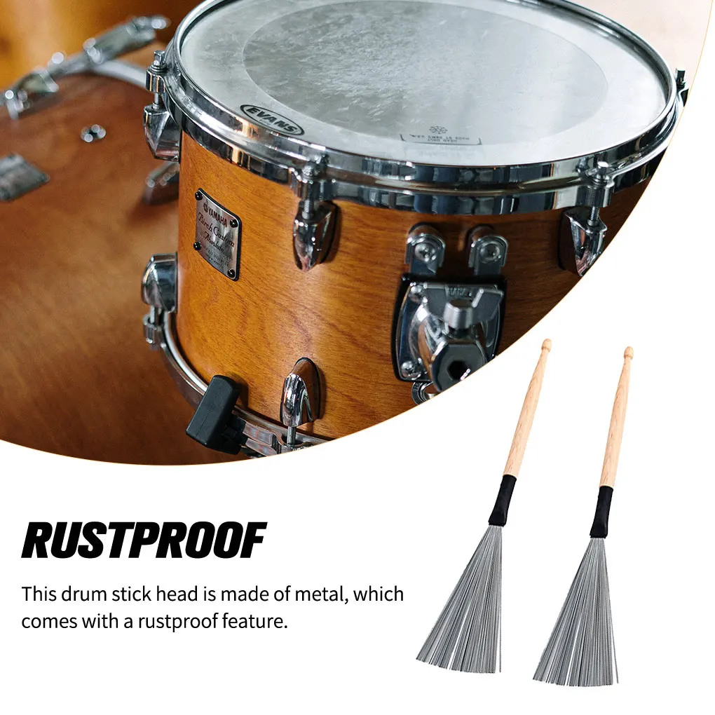 

Набор из 2 деревянных палочек с гладкой поверхностью, молоткообразный венчик, антикоррозийное музыкальное оборудование, регулируемая перк...