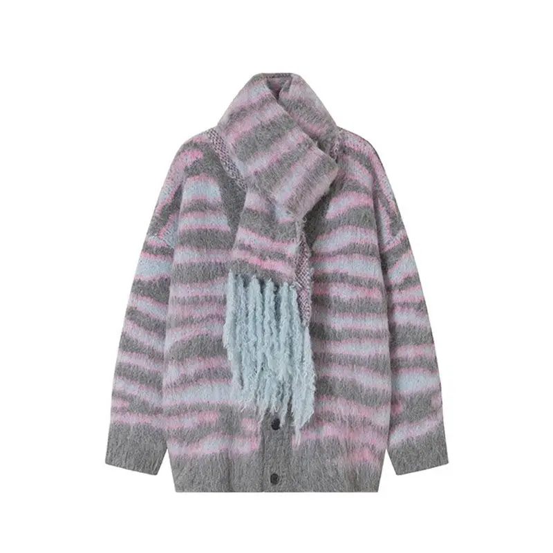 Новое поступление 2023 женские розовые свитера корейские милые кардиганы с