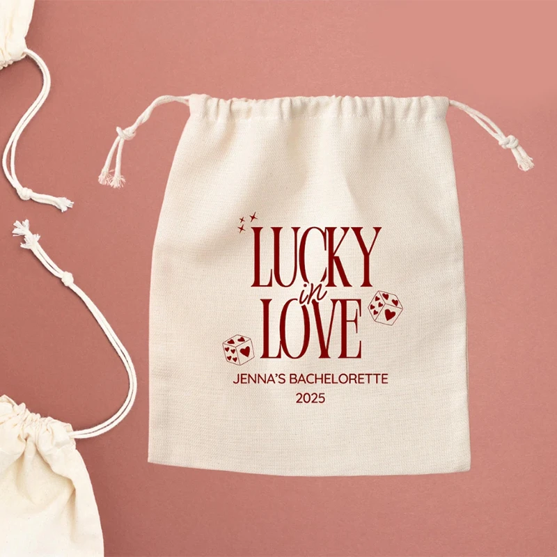 5 шт. персонализированные на заказ Lucky in Love Vegas Before Vows похмелье комплект сумка