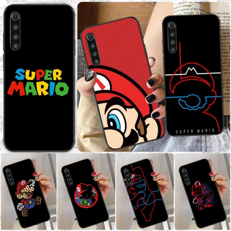 

Игровой чехол для телефона Super MMario для Xiaomi Redmi Note 11 10 9T 8 7 Pro 9 9A 9C 8, черный мягкий чехол, чехол, оболочка
