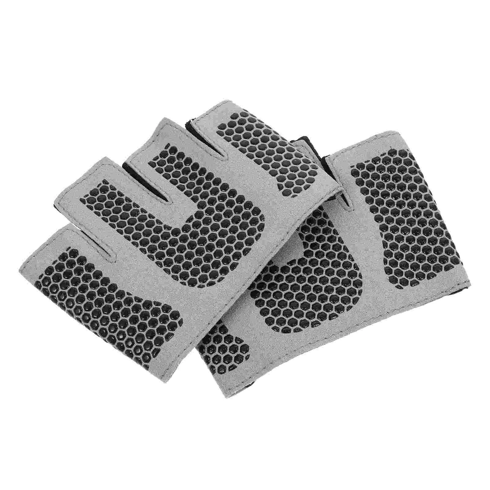 

2 Pcs Half-finger Gloves Anti-slip Thin Fitness Hiking Men Non-slip Palm Protective Exercise Major