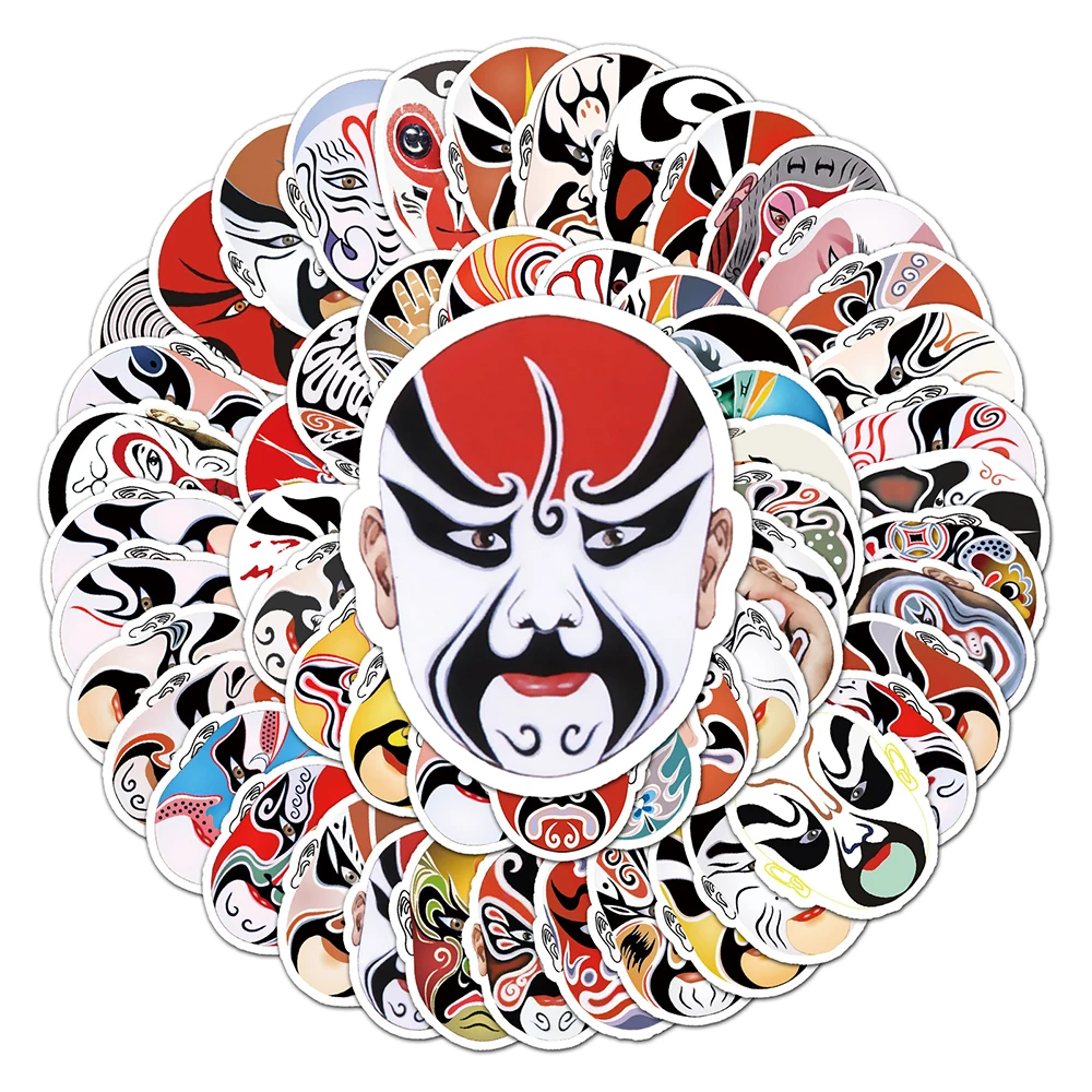 10/30/59 PCS Chinese Style Facebook Cartoon Graffiti Stickers For Laptop Phone DIY Trolley Case Skateboard Decoration