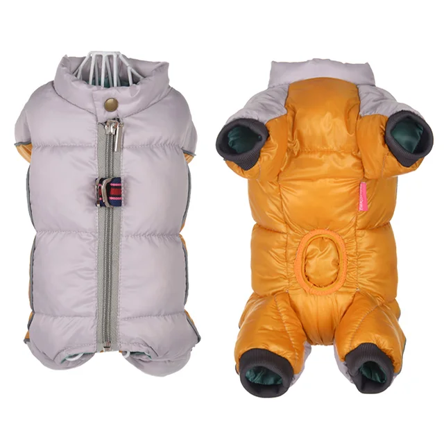 Winter Dog Clothes Warm Puppy Pet Dog Coat Jacket Waterproof Reflective Clothing For Dogs Chihuahua French Bulldog Pug Overalls 2