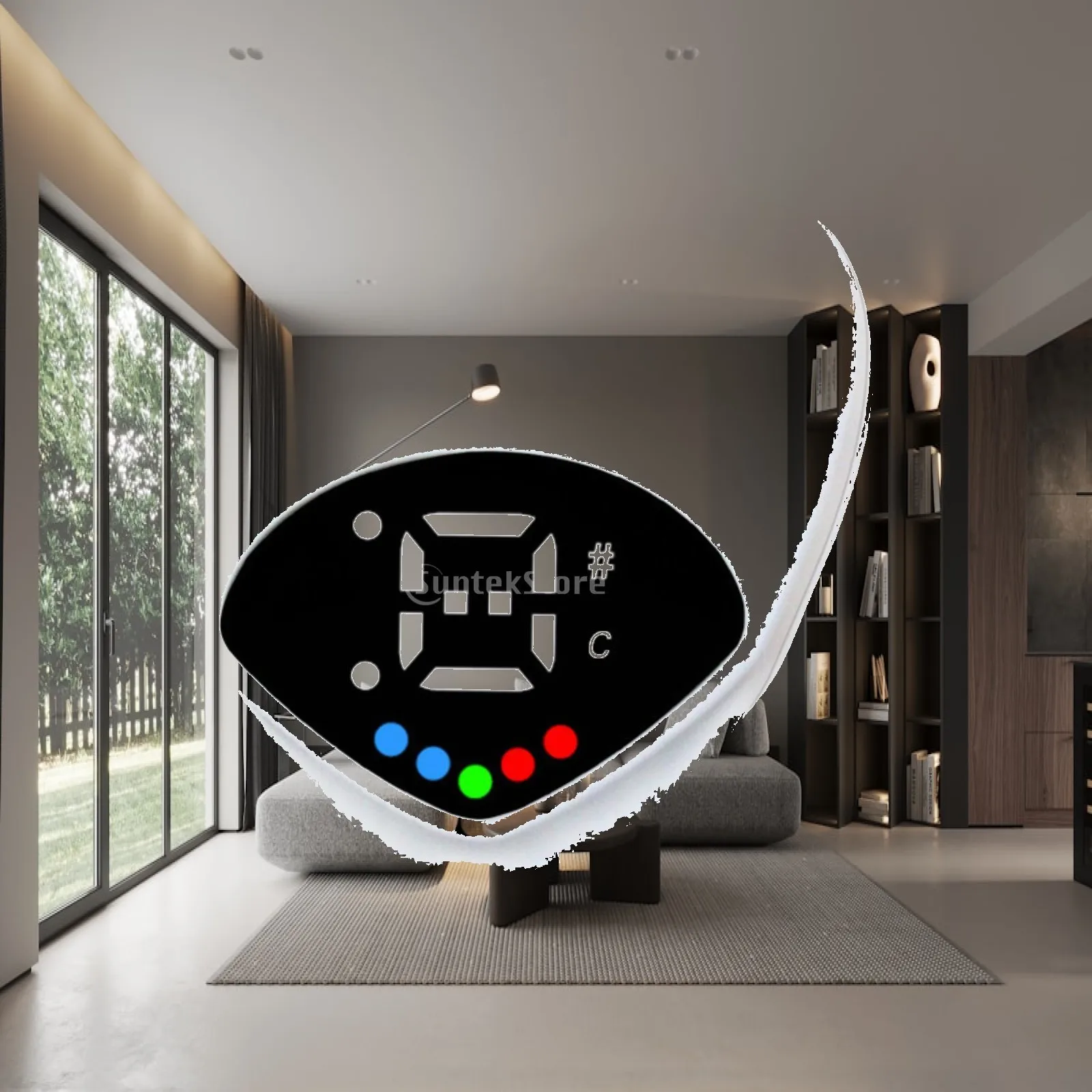 Фото LED-дисплей для настройки гитары: высокоточный тюнер с цветным индикатором для гитары, бас-гитары, скрипки, укулеле №1