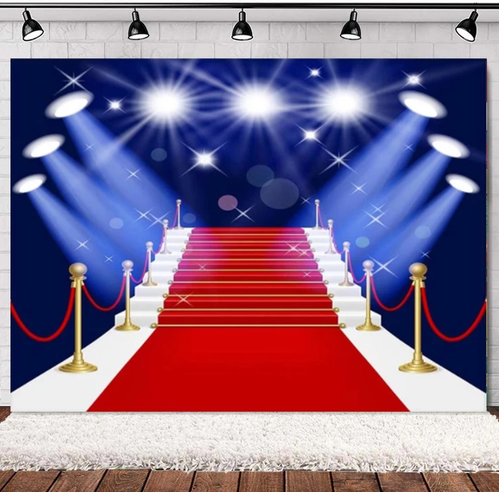

Photography Backdrop Red Carpet Party For Stage Spotlight Decorations Birthday Photo Background Photo Booth Photo Shoot Banner