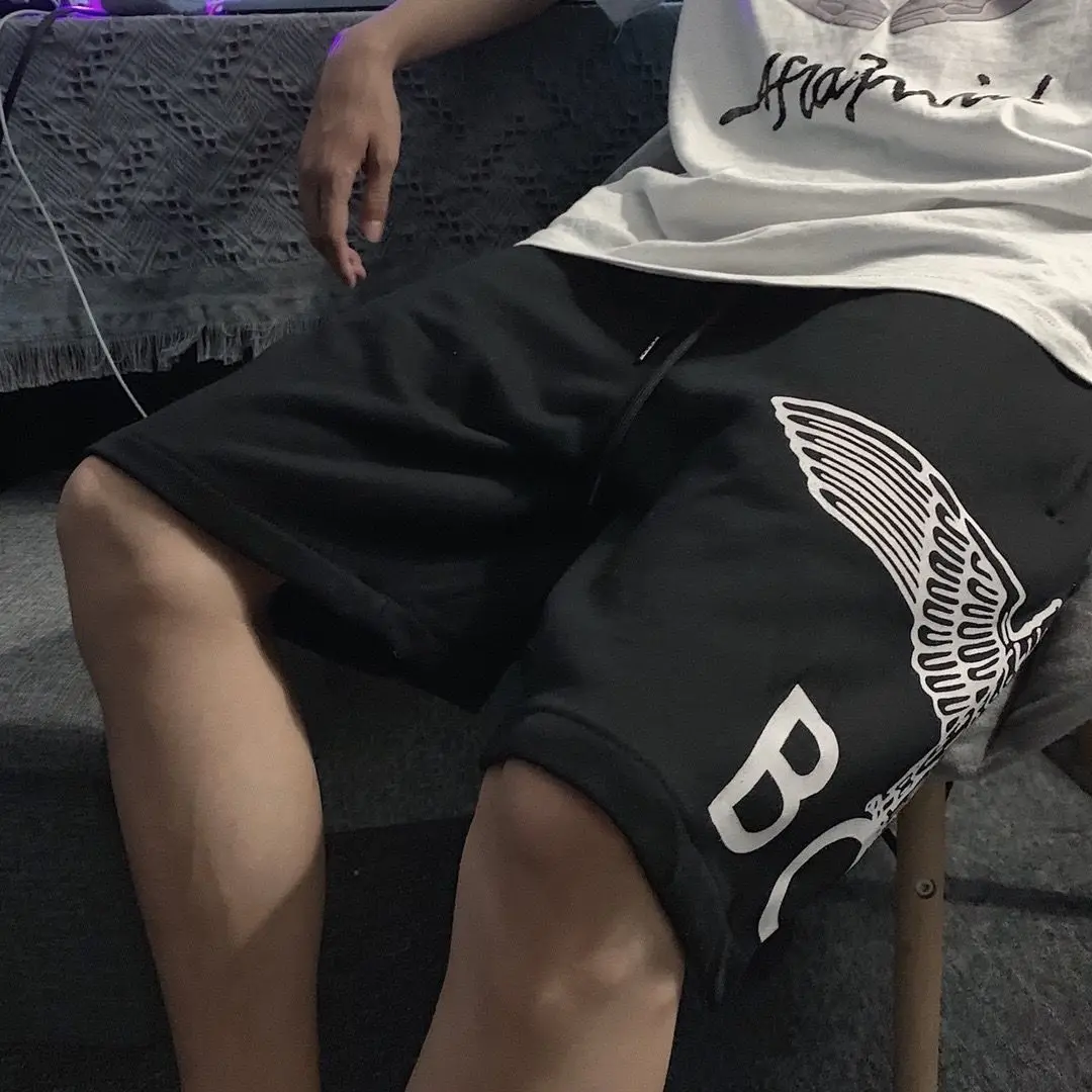 Шорты мужские и женские спортивные с принтом повседневные свободные