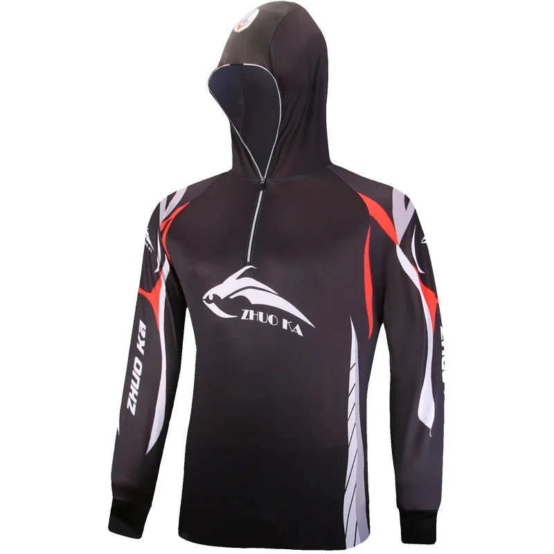 

Men Summer Long Sleeve Fishing Sun Protection Clothing Breathable Pullover Top Pesca Jacket Clothes Anti Uv Coat Sport Maillot