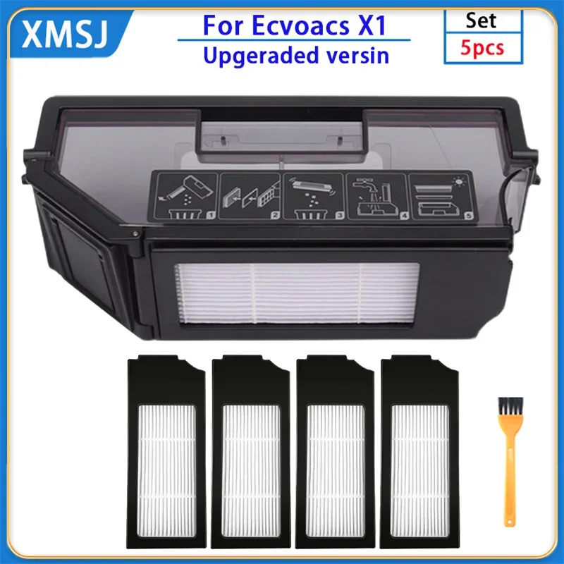 Для Ecovacs Deebot X1 OMNI пылесборник аксессуары X1 TURBO/T10 робот-пылесос пылесборник HEPA-фильтр запасные части