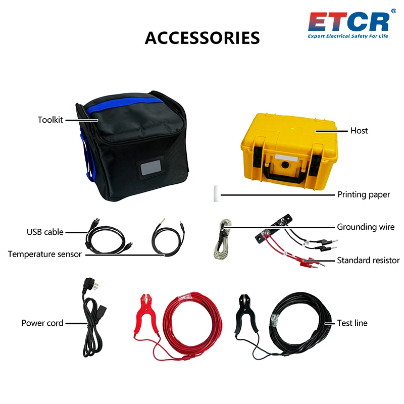 Тестер сопротивления постоянного тока ETCR3660 ETCR3670 10 А 50 kΩ для трансформаторной