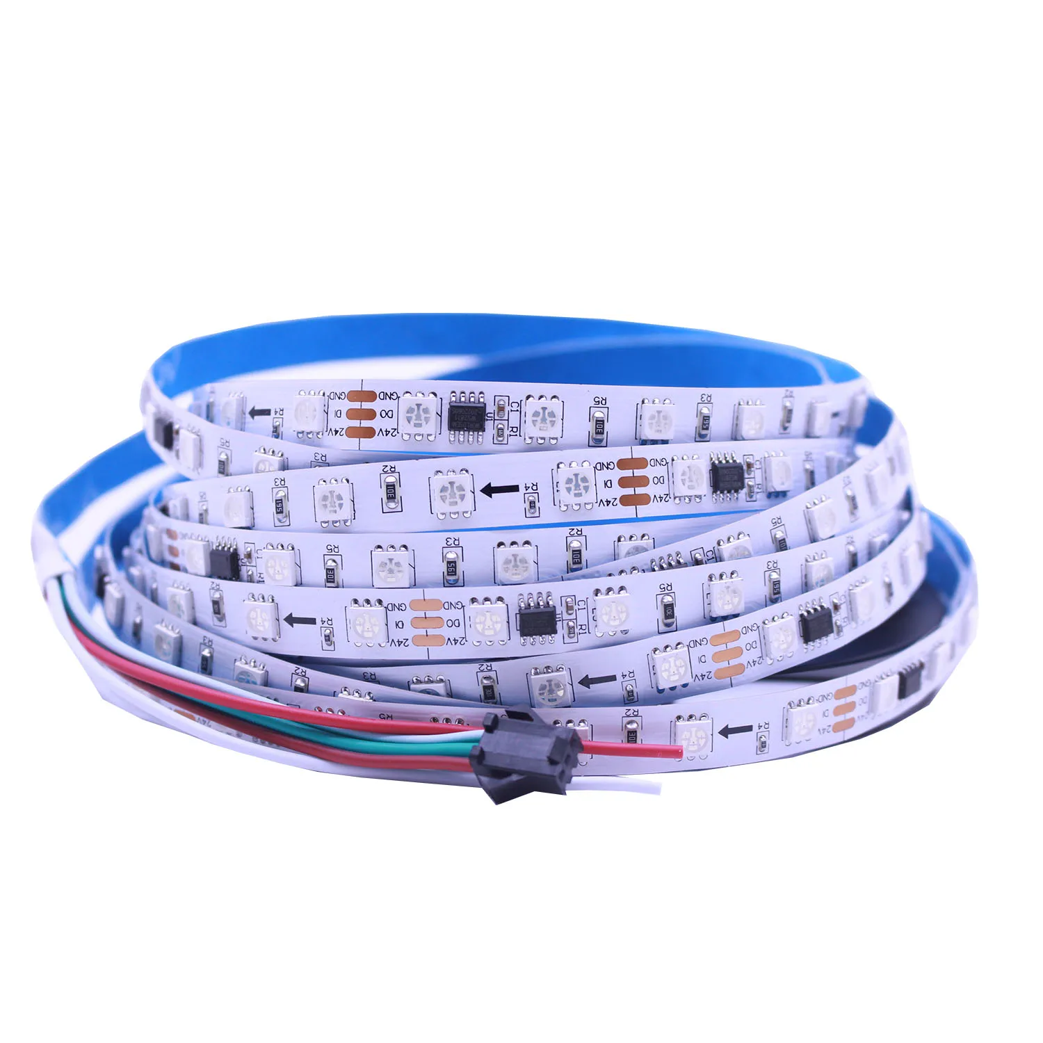 

LED лента Taslauk WS2811 5м RGB 12В/24В