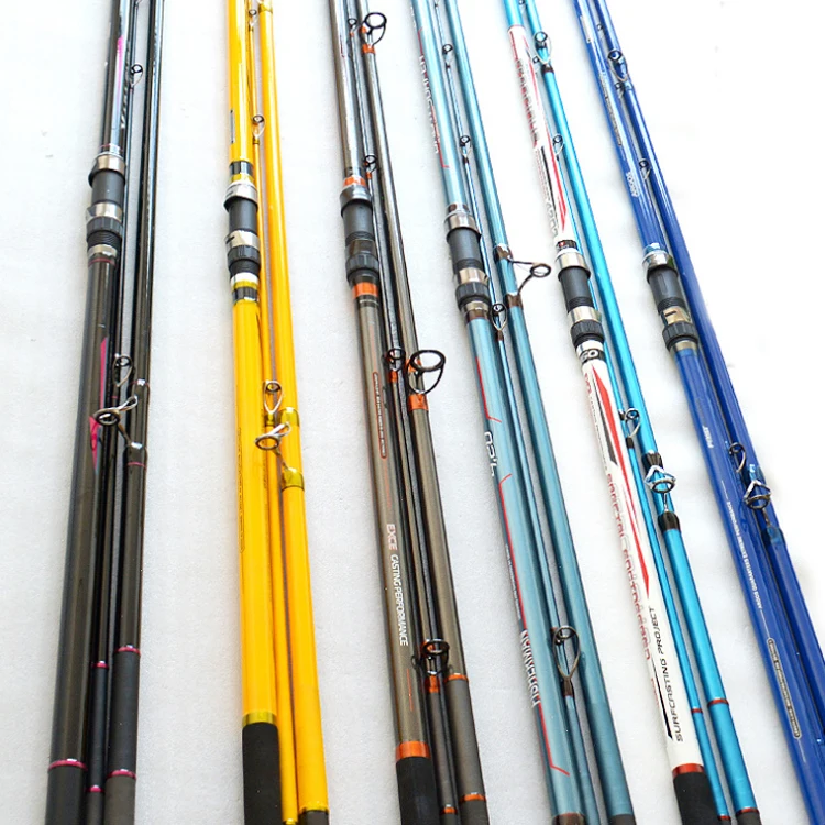 

Weihai Factory Price 4.2M Carbon Fishing Rod Blanks Fast Action Surf Casting Fishing Rod