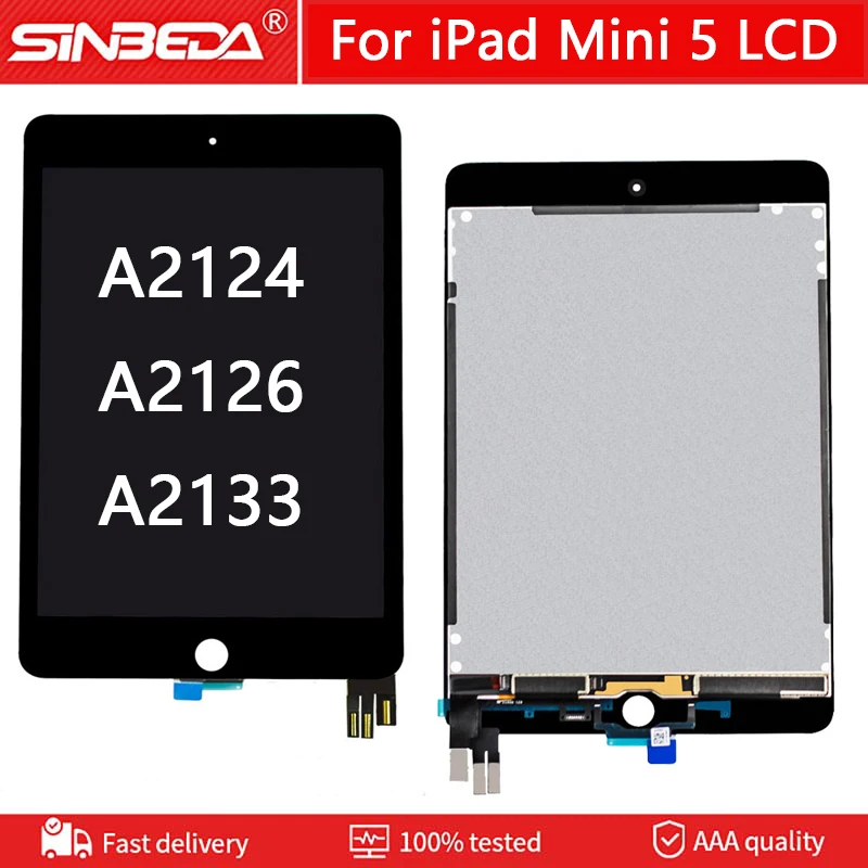 Original For iPad Mini 5 LCD Display Touch Screen Digitizer Assembly For iPad Mini5 5th Gen 2019 A2124 A2126 A2133 Screen Replac