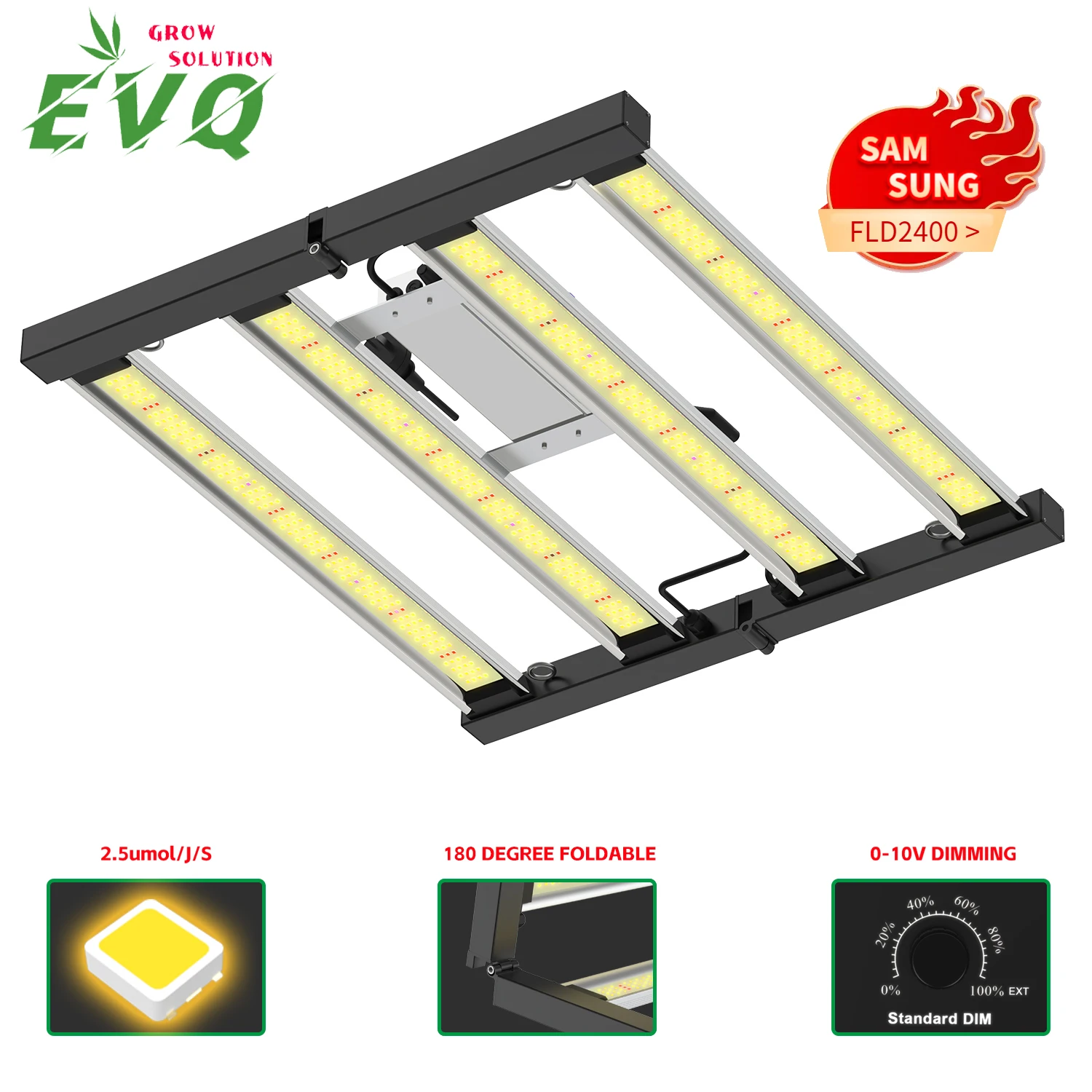240w Samsung Lm281b+ Rk Level Dimmable High Par Value Sunlike Spectrum For Greenhouse Plant Growth Lighting