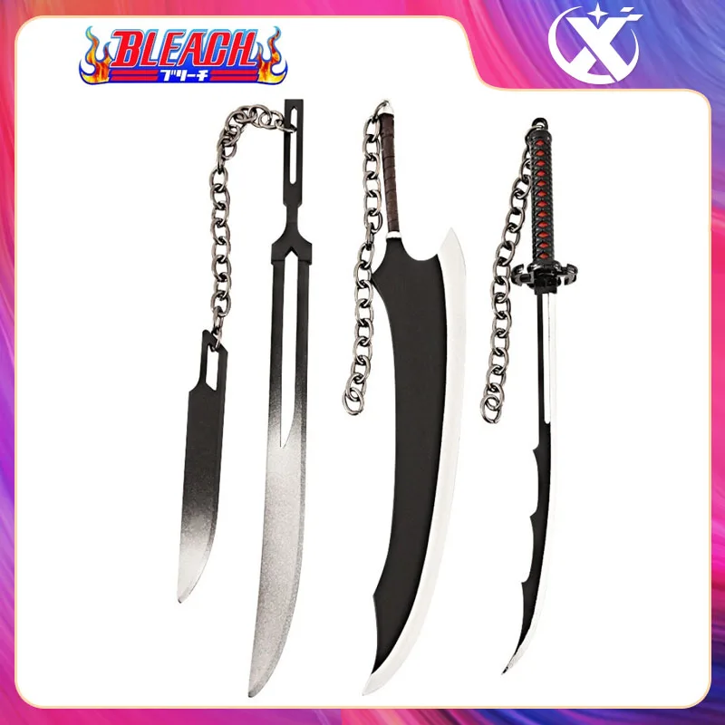 

BLEACH Weapon 18cm Zangetsu Zanpakutou Spade Vere Samurai Royal Steel Katana Anime Weapons Keychains Toy for Kid Collection Gift