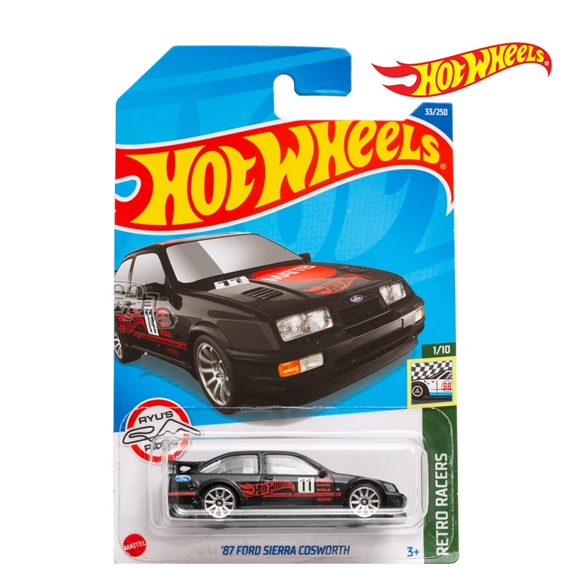 

Hot Wheels Automobile Series RETRO RACERS 87 FORD SIERRA COSWORTH 1/64 Metal Cast Model Collection Toy Vehicles