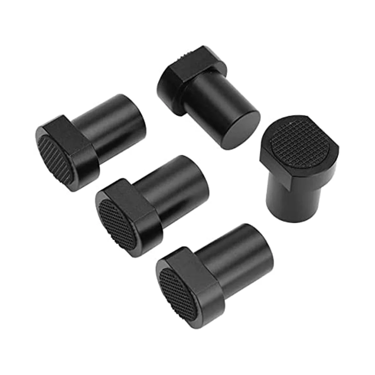 

5 Pack Bench Dog Woodworking Clamp Table Stop with Non-Slip Pad for 20mm Dog Hole Aluminum Alloy