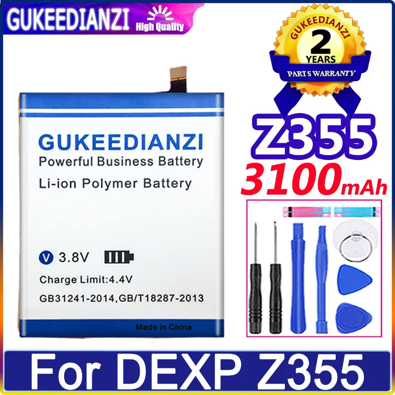

Bateria New Battery 3100mAh For DEXP Z355 Mobile Phone High Quality Battery