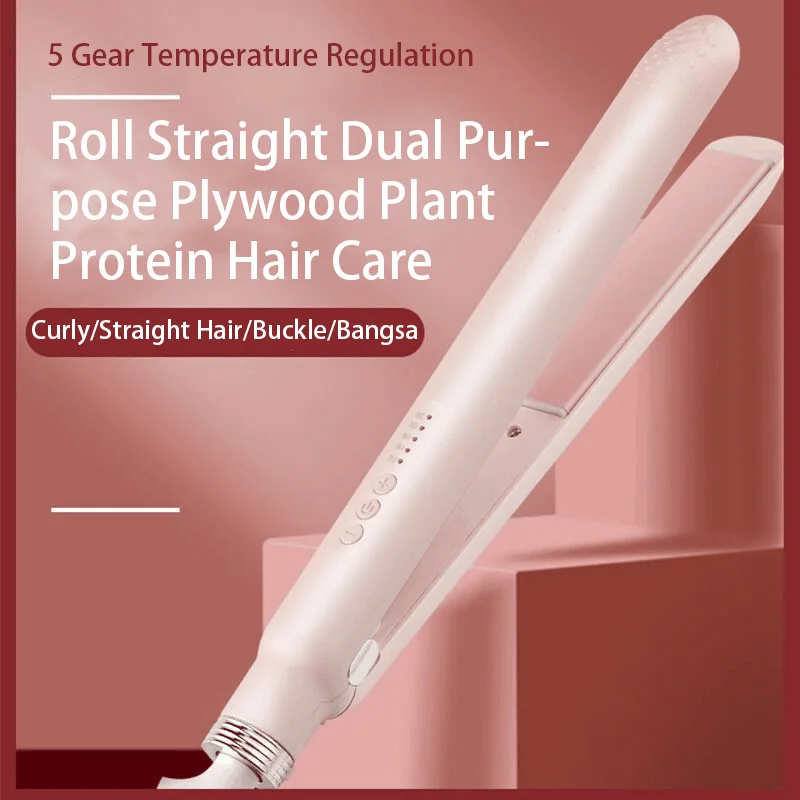 

Профессиональный Выпрямитель для волос с регулировкой температуры керамический плоский инструмент для укладки 2 в 1 плоский утюжок для вол...