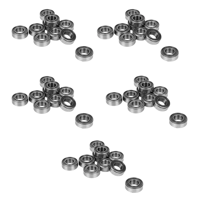 

Hot 50Pcs Miniature Rubber Sealed Metal Shielded Metric Radial Ball Bearing, MR126 ZZ 6 X 12 X 4MM