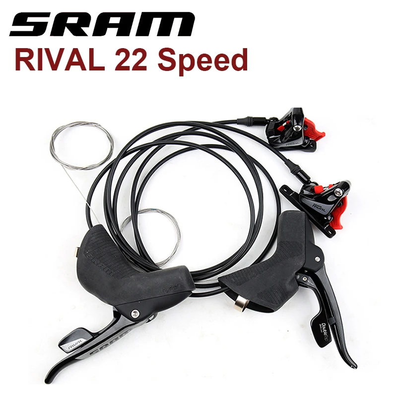 

SRAM RIVAL 22 2X1 1-скоростной переключатель передач для дорожного велосипеда Гидравлический дисковый тормоз рычаг двойной кран с переключателем ...