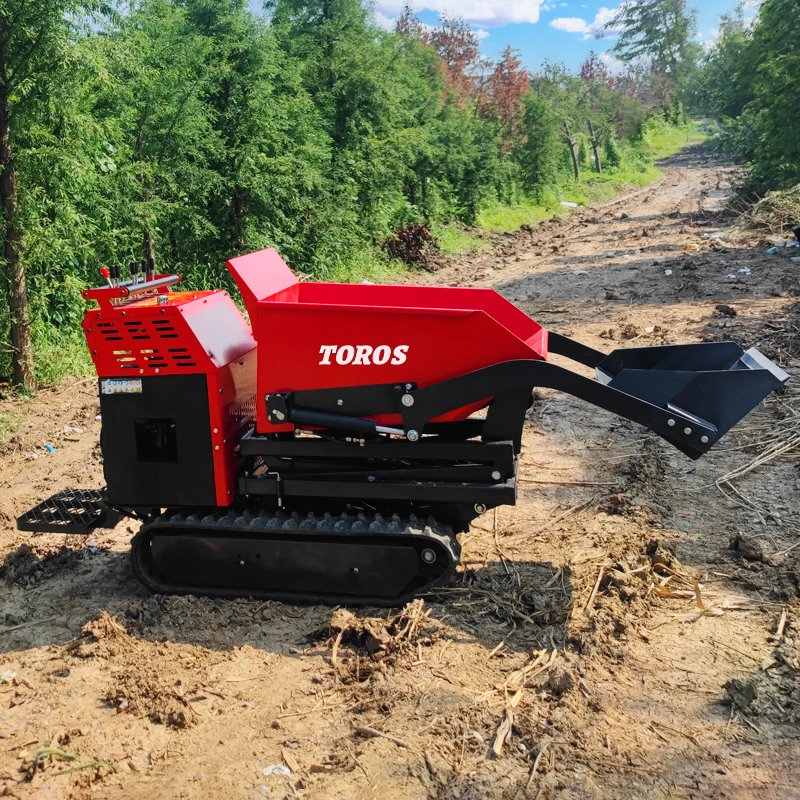 Chinese Suppliers Mini Dumper Crawler Durable Using 500kg 800kg 1 2 3 Ton Diesel Hydraulic Crawler Small Mini Dumper