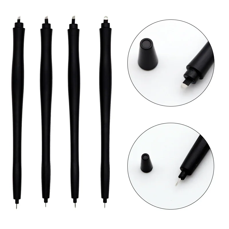 

Black Disposable Microblading Pen Tool with 18U Blades 0.18mm 4 Size Available.