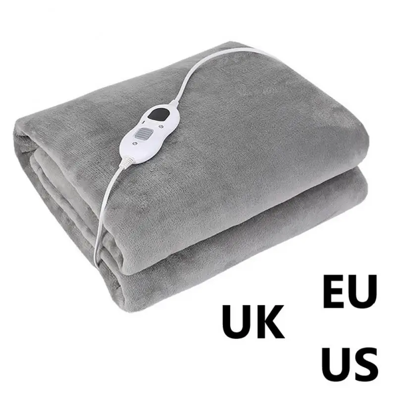 

Electric Blanket 220V/110V Heated Throw Blanket Flannel Blanket Mattress 2 Heat Setting With Switch Winter Body Warmer 152*127CM