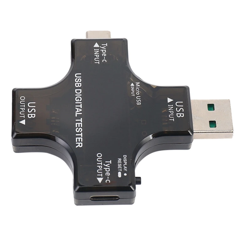 2X USB C тестер 2 в 1 Type цветной экран IPS цифровой мультиметр напряжение ток мощность